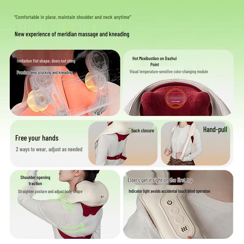 Lefan Shoulder and Neck Kneading Massage Shawl