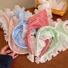 New White Lace Hair Bands Hoop For Women Elastic Triangular Scarf Girls Rural Style Seaside Hairband Headwear Hair Accessories