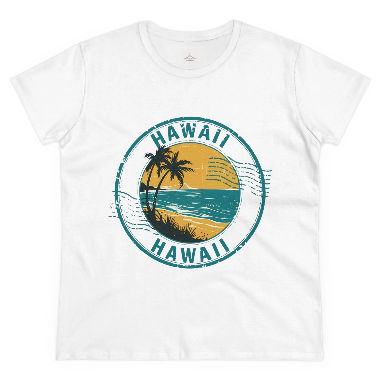 Hawaii Beach Vibes Women s Tee, Summer Shirt, Vacation Top, Graphic Tee, Relaxed 2XL