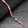Ikuinen Pure Copper Bracelet for Women Vintage Artificial Turquoise Copper Bracelets Benefits Chain Link Jewelry Waterproof