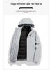 Autumn/Winter 2024 High-End Windproof Jacket with Three-Proof Fabric & 90% White Duck Down Liner for Couples