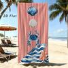 Cute Ladybug Colorful Daisy Butterfly Print Beach Towel Quick Dry Microfiber Large Towel For Pool Beach Bath Outdoor Use
