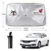 Car Sunshade Umbrella: Silver-Coated Heat Insulation & Anti-Glare Front Windshield Protector