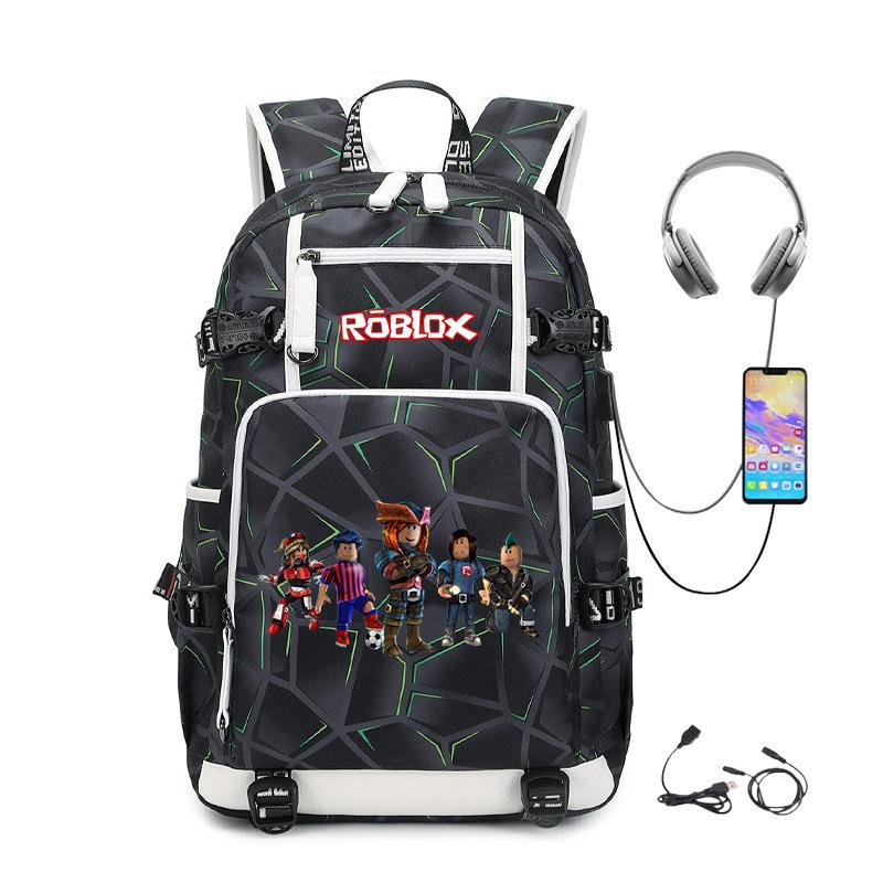 Cartoon Game Merchandise With Usb Hiking Bag College Students Outdoor Travel Large Capacity Backpack Bag