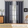 Custom European & American Linen Semi-Shade Curtains for Hotels & Guesthouses