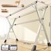 201 Stainless Steel X-Type Telescopic Clothes Drying Rack, Indoor Floor-Standing Model for Household Use