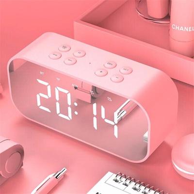 Mirror LED Bluetooth Speaker with Alarm Clock CN Plug (adapter Included)