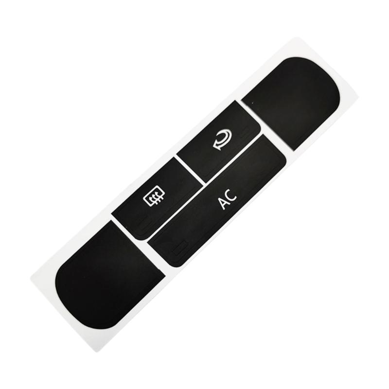 

Car Interior Air Conditioner Knob Cover Stickers Decal Labels High Temperature Resistant No Tools Needed Quick Application