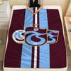 1PC Trabzonspor Patterned Flannel Blanket Suitable For All Seasons for Home Decor Warmth and Comfort Gifts Holiday Present