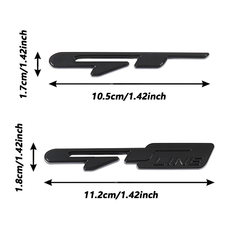 1 szt. Stylizacja Samochodu ABS Logo GT Line Litery Odznaka Naklejka na Bok Nadwozia Bagażnik dla Kia Rio Picanto Sportage Niro Morning Ceed Optima