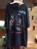 Tupac 2Pac style rétro années 90 noir T-shirt Unisexe Tee de remake vtg NH14364