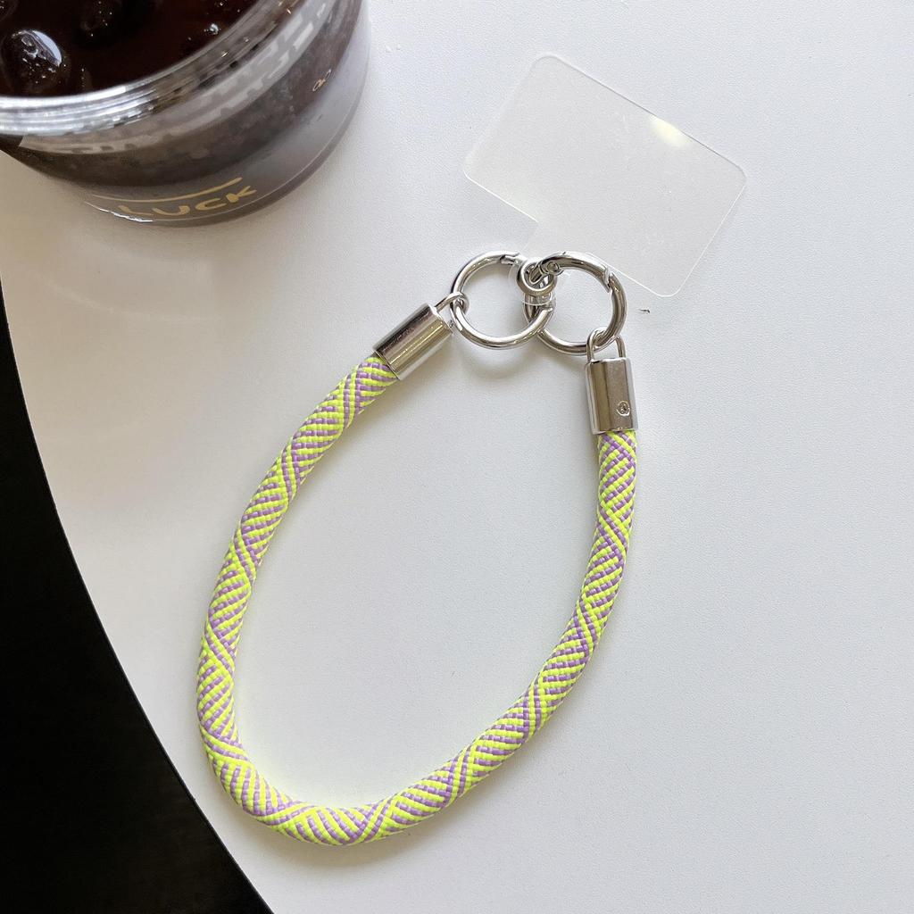 Multicolor Durable Anti-Lost Wrist Strap & Phone Case Keychain Pendant