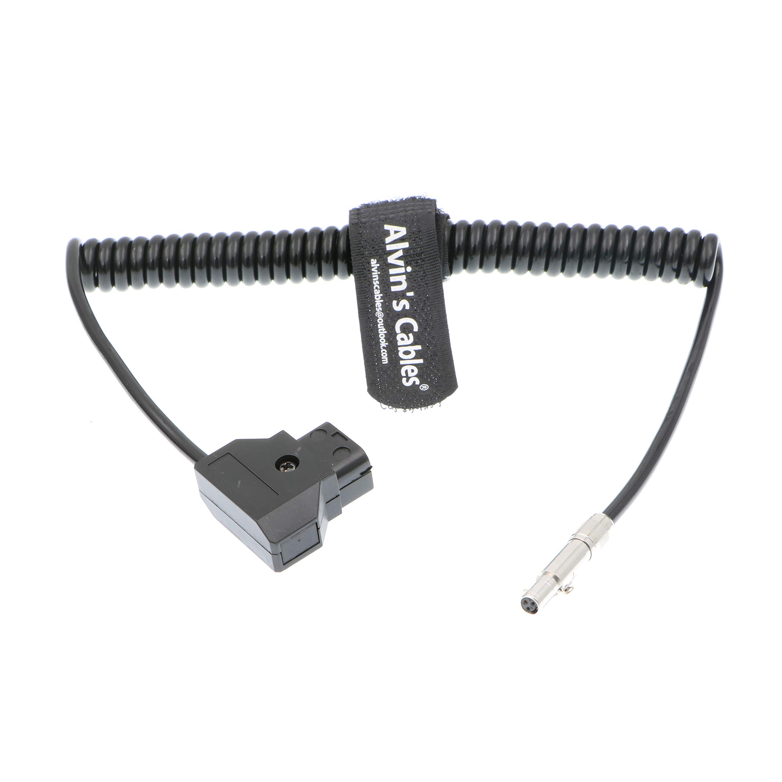 

Alvin s Cables Odyssey 7 7q Monitor Coiled Power Cable, Original NSC3F 3-pin to D-tap P-tap