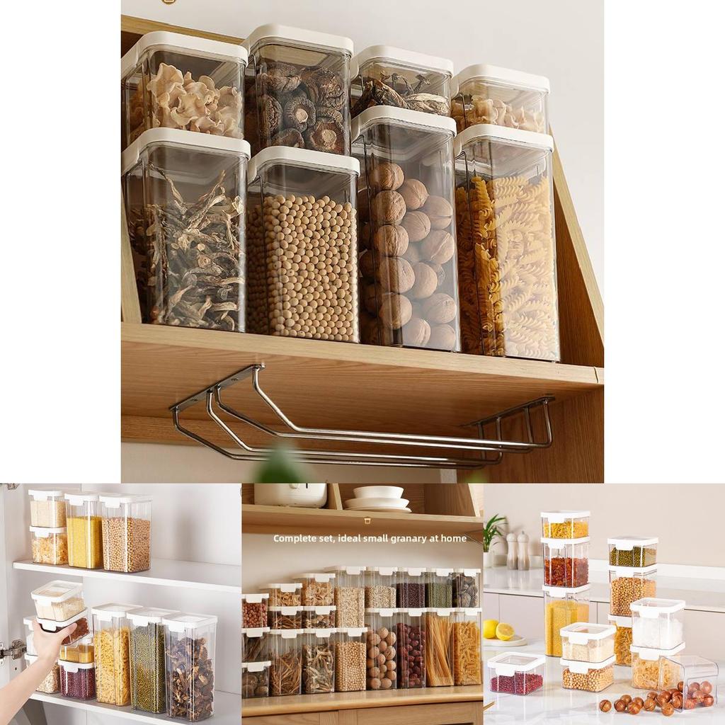 Kitchen Sealing Storage Container With Transparent Pet Material For Food Organization And Freshness