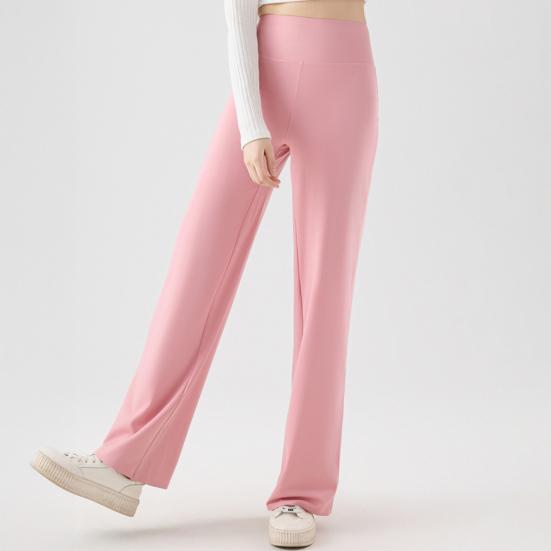 Dámské jógové kalhoty s vysokým pasem a širokými nohavicemi, prodyšné společenské kalhoty, jarní podzimní kalhoty po kotníky pro ženy