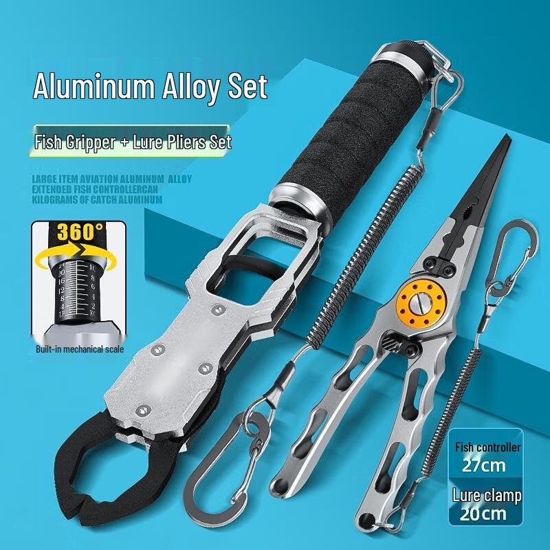 HANDUNYOU Fish Gripper with Scale and Lure Pliers