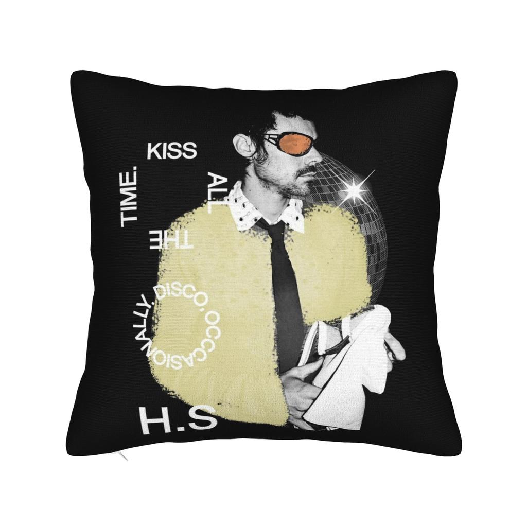 Harrys Styles Kiss All the Time Disco Occasionally Pillowcase Soft Cushion Cover Decorations Aperture Throw Pillow Case Cover