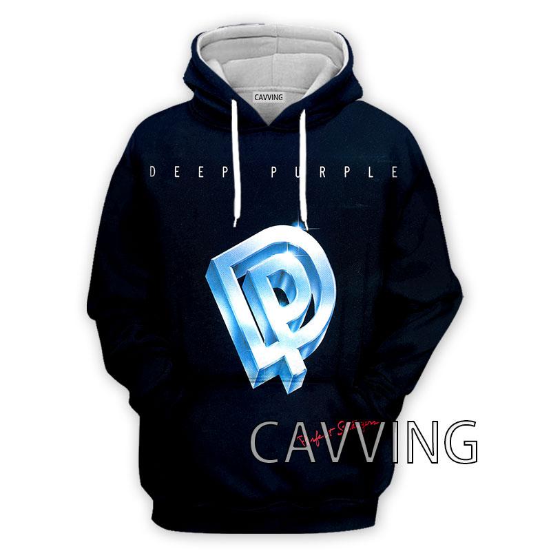 CAVVING 3D Printed Deep Purple Band Hoodies Hooded Sweatshirts Harajuku Tops Clothing for Women/men