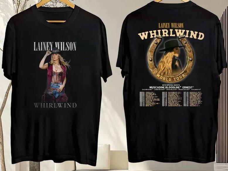 Lainey Wilson Shirt, 2026 Lainey Wilson Whirlwind Worl T-Shirt shirt XL