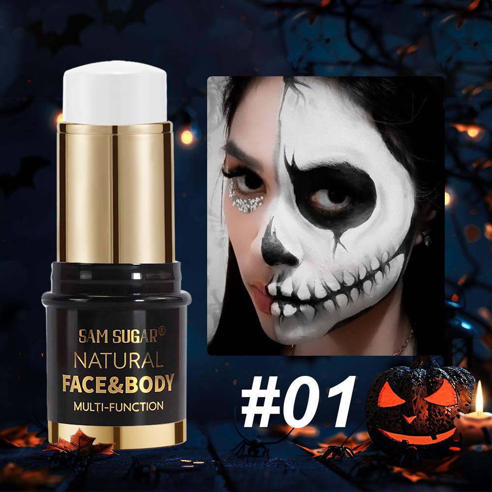 SAM SUGAR UV Glow Face and Body Paint Stick Neon Blacklight Painting Makeup Crayon for Halloween Festival Rave Party Stage Cosmetics