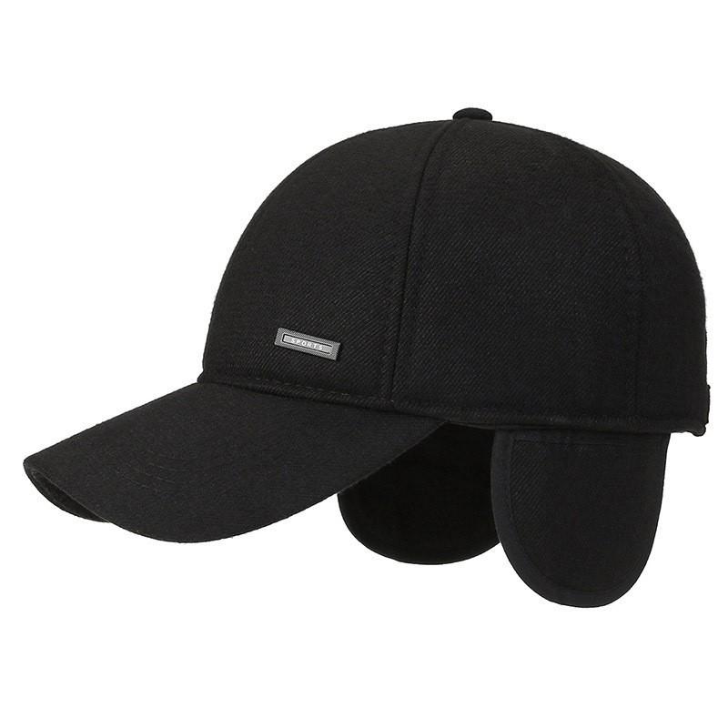 Men's Stylish Outdoor Baseball Cap with Ear Protection - Casual, Warm Duckbill Design