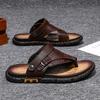 Fashion CYYTL Flip Flops Mens Slippers Casual Summer Shoes Beach Sandals Outdoor Slides Walking Comfort Designer Fashion Luxury Leather