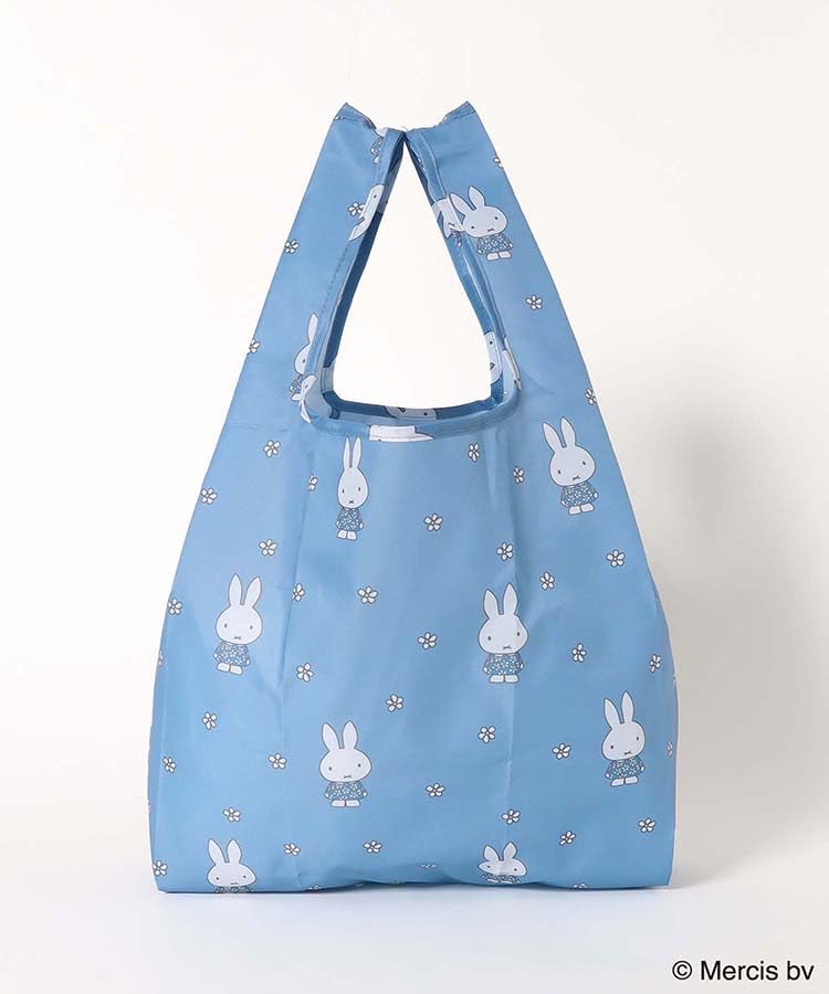 Miffy BLUE FLOWER Shopping Bag S Shopping Bag Eco Bag