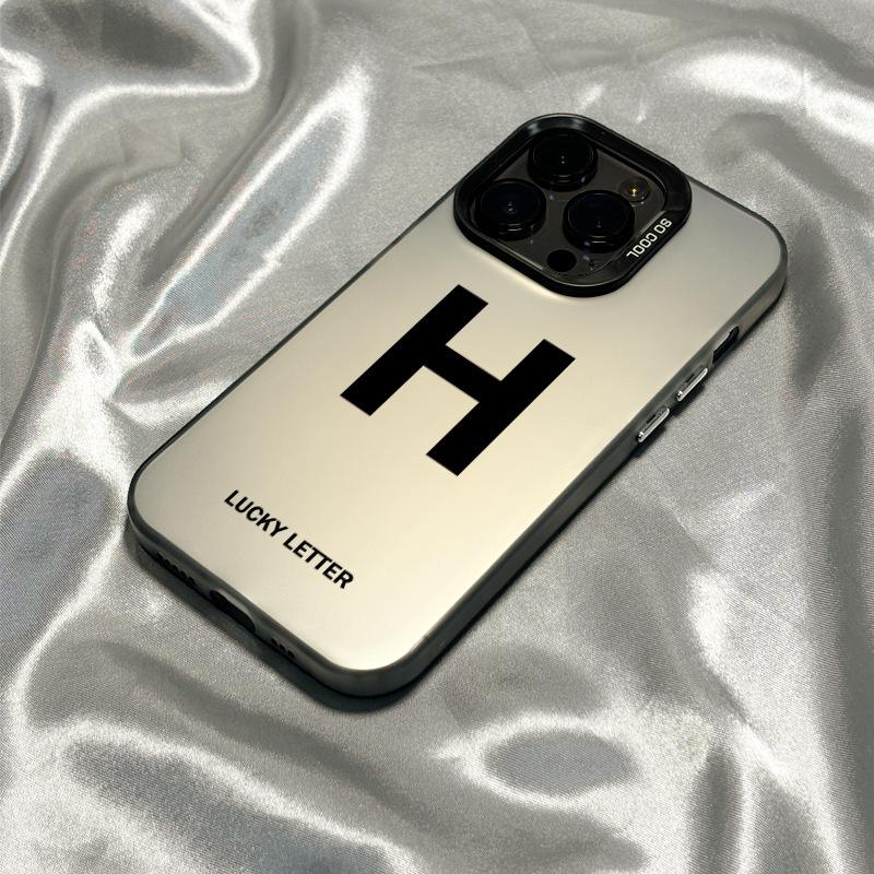 Applicable To Apple 15promax Mobile Phone Case, New iPhone14 Trendy Brand Simple Lucky Letter 13 Advanced 12