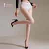 Qinghe two-color gradient aurora stockings 360 seamless ultra-thin transparent sex open crotch stockings oily, silky and sexy