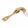 kicoriya Wooden Spatula with Slots for Cooking, Includes S-Hook for Convenient Storage