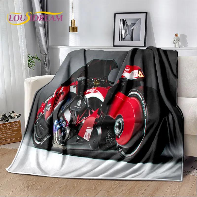 3D Cyberpunk Concept Motorcycle Cartoon Soft Plush Blanket,Flannel Blanket Throw Blanket for Living Room Bedroom Bed Sofa Picnic