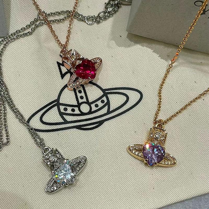 Pendant Ariella Westwood Necklace Fashionable Women Collarbone Chain