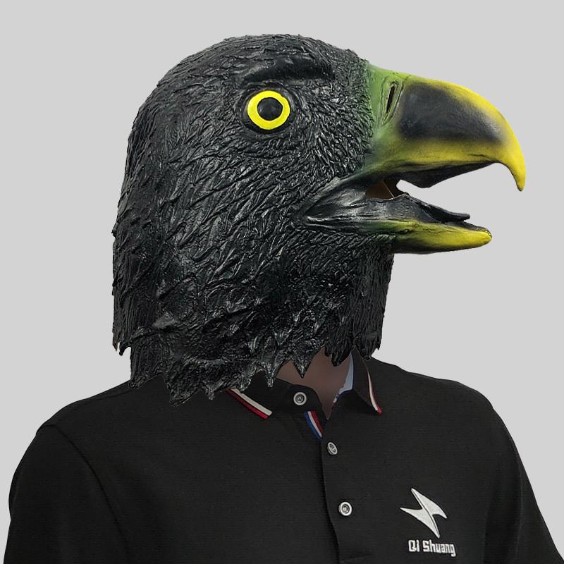 

Иноске Животные Хашибира Смешная Маска Хэллоуин Косплей Реквизит Головной Убор Выступление Black Eagle