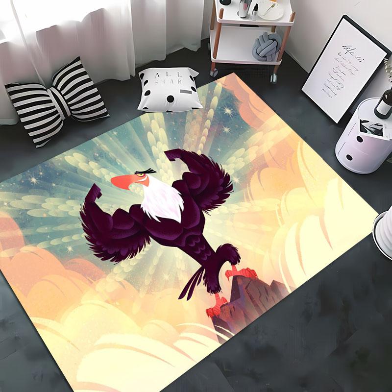 The American Eagle 3D HD Cartoon Area Rug Rugs Living Room Tapete for Bedroom Sofa Kitchen Doormat Decor,Kids Non-slip Floor Mat