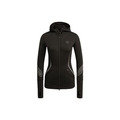 Sportovní mikina s kapucí s dlouhým rukávem Slim Fit Dámská bunda Černá GU1598