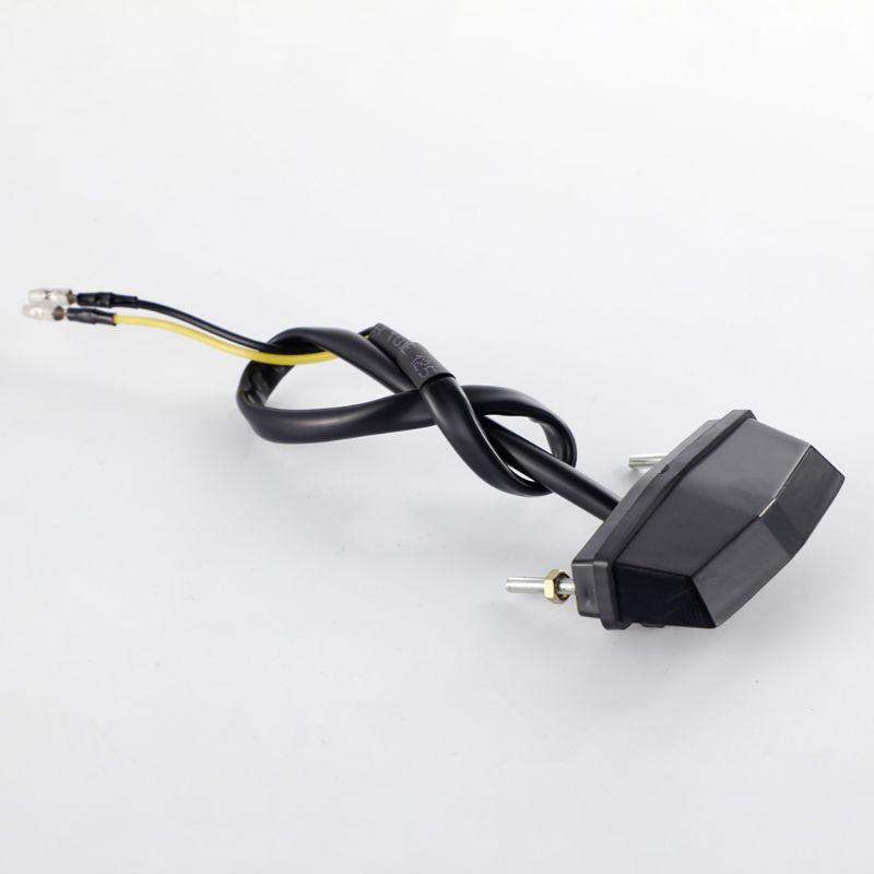 Waterproof Motorcycle License Number Plate Lights 12V Mini Tail Light for Cars