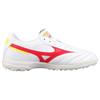 Mizuno Pro 2 Pro Round Toe Lace-Up AG (Rubber Short Studs) Non-Slip Wear-Resistant Breathable Soccer Shoes Men Sneaker White Red P1GD231464
