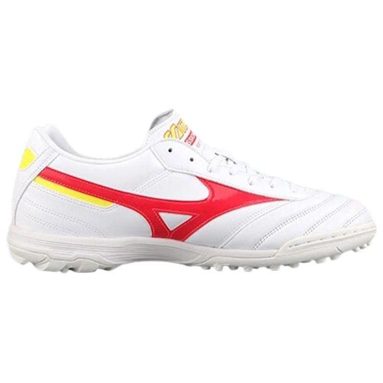 Mizuno Pro 2 Pro Round Toe Lace-Up AG (Rubber Short Studs) Non-Slip Wear-Resistant Breathable Soccer Shoes Men Sneaker White Red P1GD231464