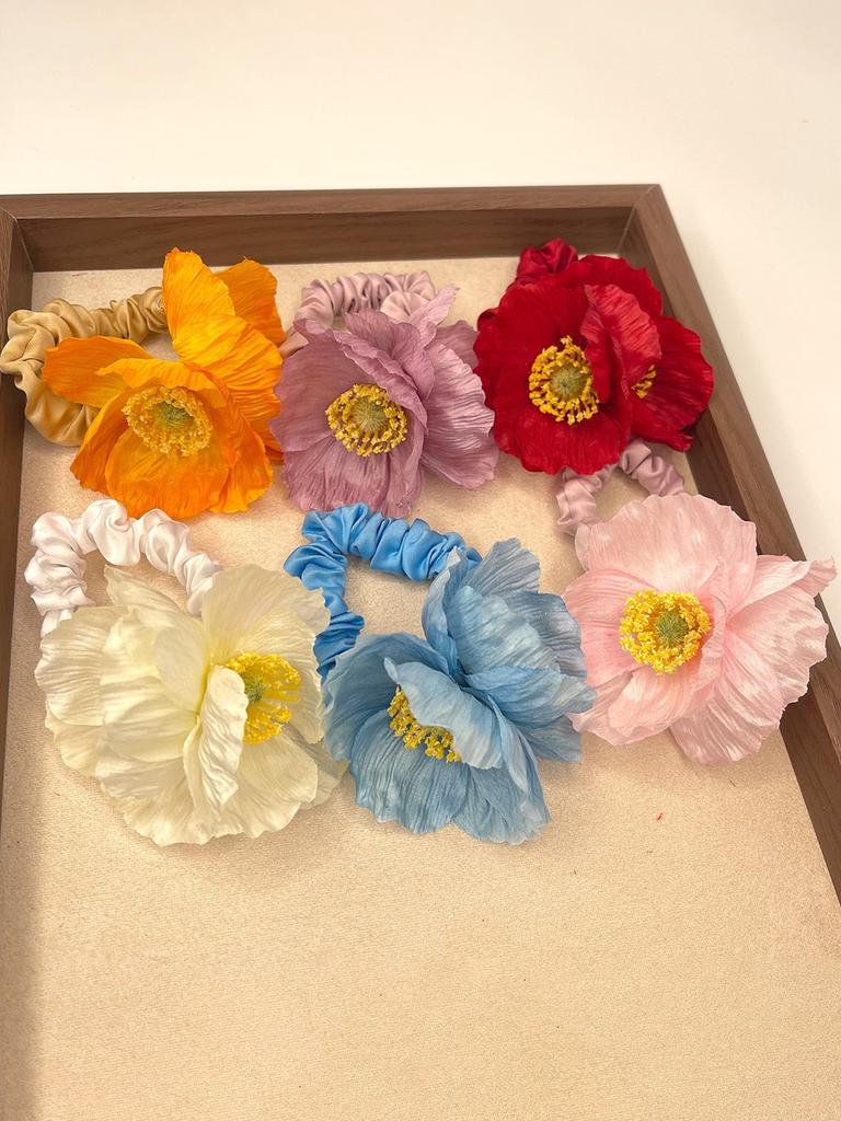1 piece of women's flower beach vacation small intestine hairtie