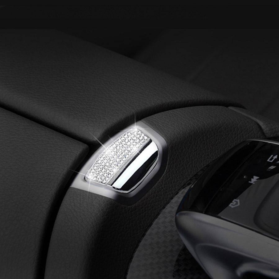 Styling Center Console Armrest Box Switch Button Cover Trim For Mercedes Benz W213 E Class E200L E300 Chromium