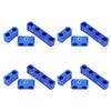12Pcs Braided Engine Spark Plug Wire Hose Separator Clamp Fitting Kit for 8mm 9mm 10mm
