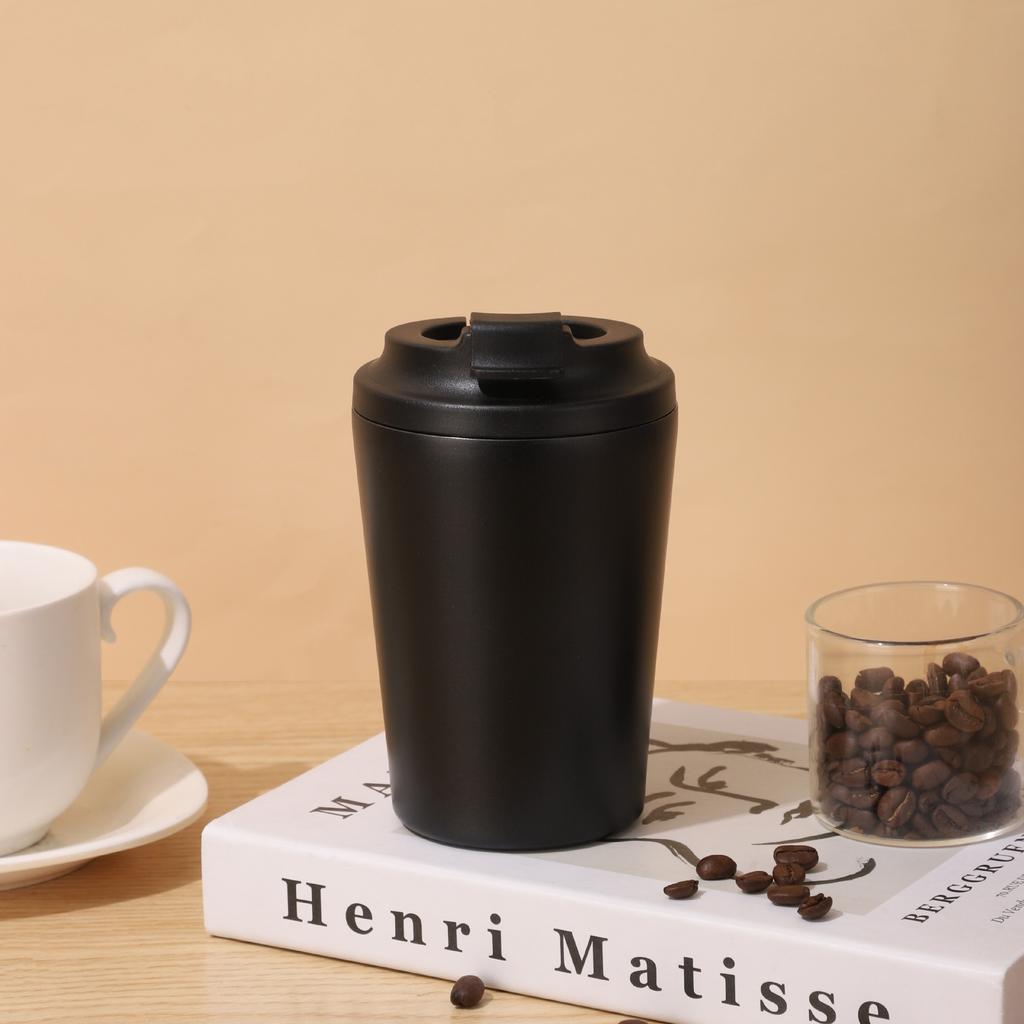 Mini 12Oz Coffee Cup Portable Stainless Steel Thermos Cup Office Home With Scale Car Cup