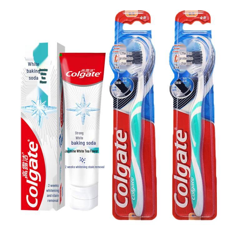 Colgate Baking Soda Power White & Triple Action Toothpaste Twin Pack