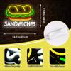 Sandwich Neon Sign for Wall Decor Business Sandwich LED Neon Light Fast food Neon Light Sandwich Signs Decor for Restaurant
