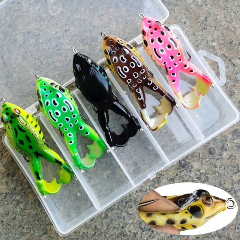 1PC Two-legged Frog Luya Soft Bait Spinning Propeller Bionic Bait Bass Black Fish Outdoor Sports Camping Fishing Activities