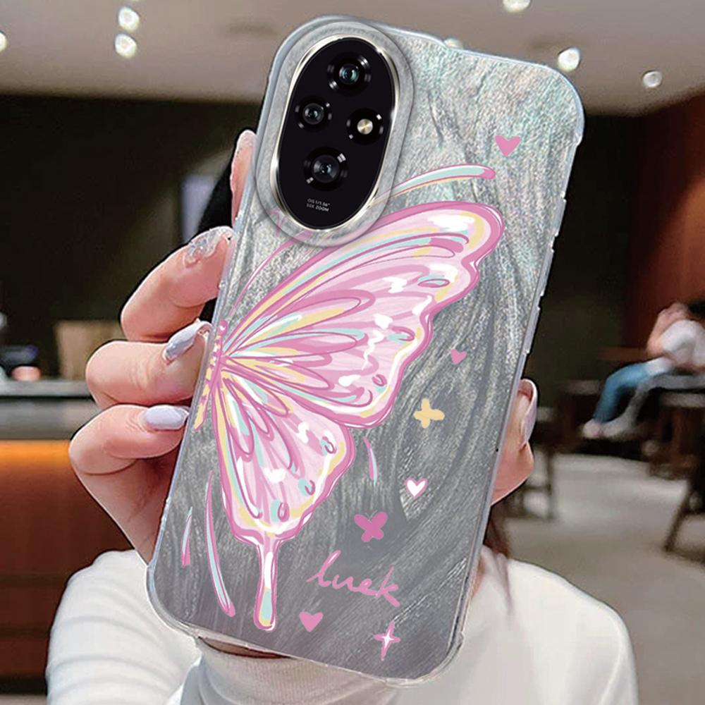 Purple Butterfly Colorful Gradient For Honor 400 200 Magic 7 Lite 200 Pro X9a X9c X8a X8b Phone Cases Cover Silicone Back Bumper
