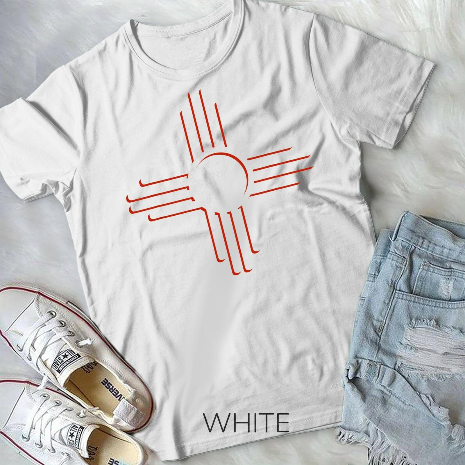 New Mexico Shirt Unique Red Zia Symbol Flag TShirt Gift Unisex Form T-shirt S