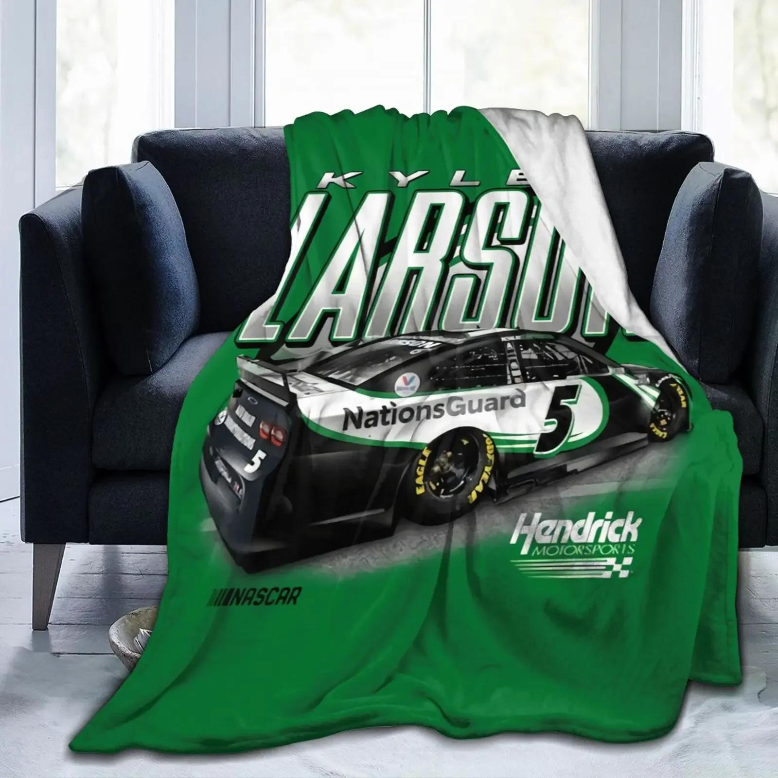 Print Kyle Larson 5 Blanket Soft Sofa Cover Throw Blanket Fleece Tapestry Lightweight Bed Blankets for Bedroom Couch 75x90cm