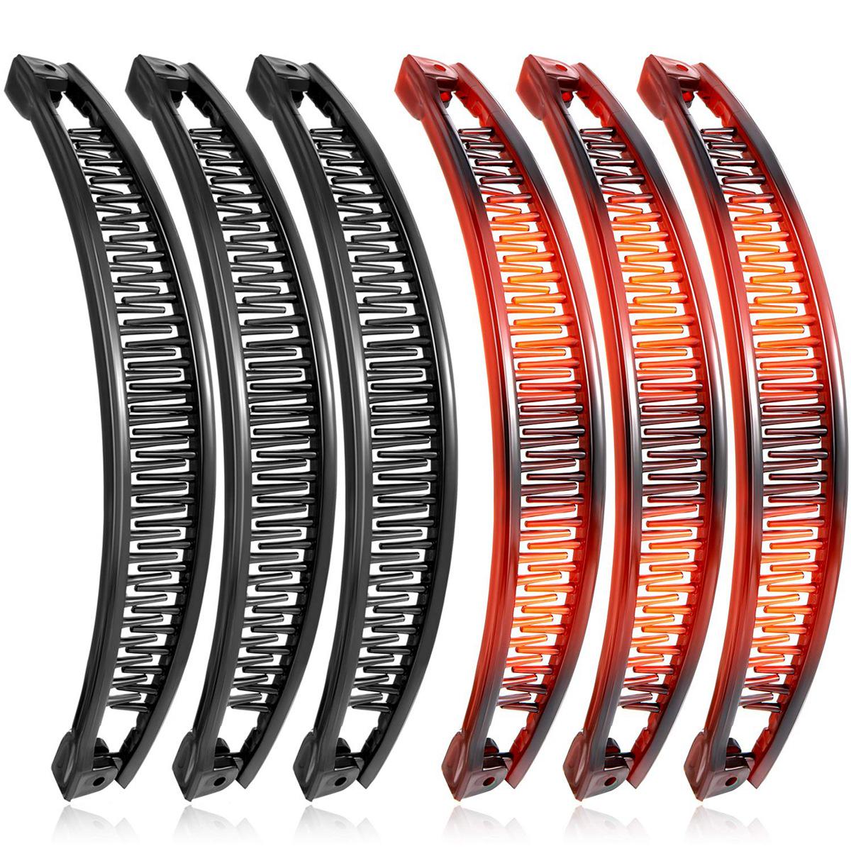 

Европейско-американский модный набор заколок для волос: Банан, Пучок, Рыбий хвост, Зажимы для хвостика и Расческа-вставка Аксессуары для волос