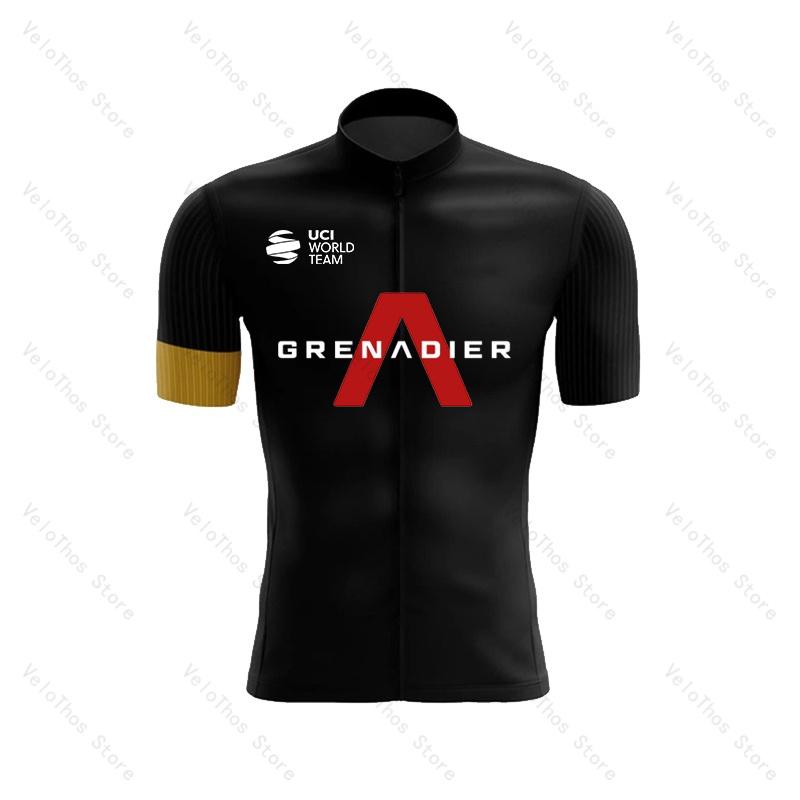 Ineos Grenadier Radsport Set Kurzarm Trikot und Trägerhose Pro Race Fahrradbekleidung Anzug Sommer MTB Kleidung Trikot Atmungsaktiv